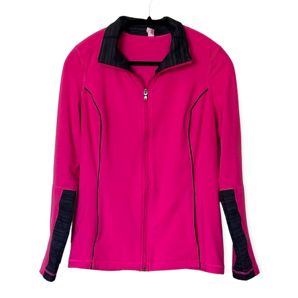 Under Armour Lightweight Sports Jacket-Full zip-Pink & Black-EUC-Sz Large